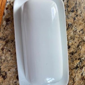 Porcelain Butter Dish Holder Kitchen